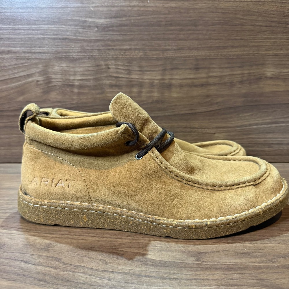 Ariat Spitfire Chukka Boots Mens 13D Tan Good Suede Moc Toe 10044602‎